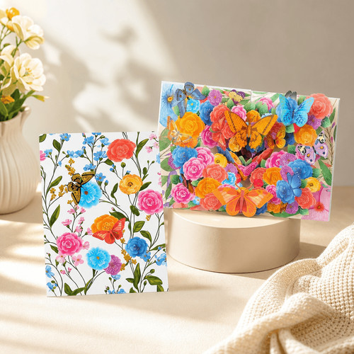 Colorful butterfly pop up - butterfly, 3d